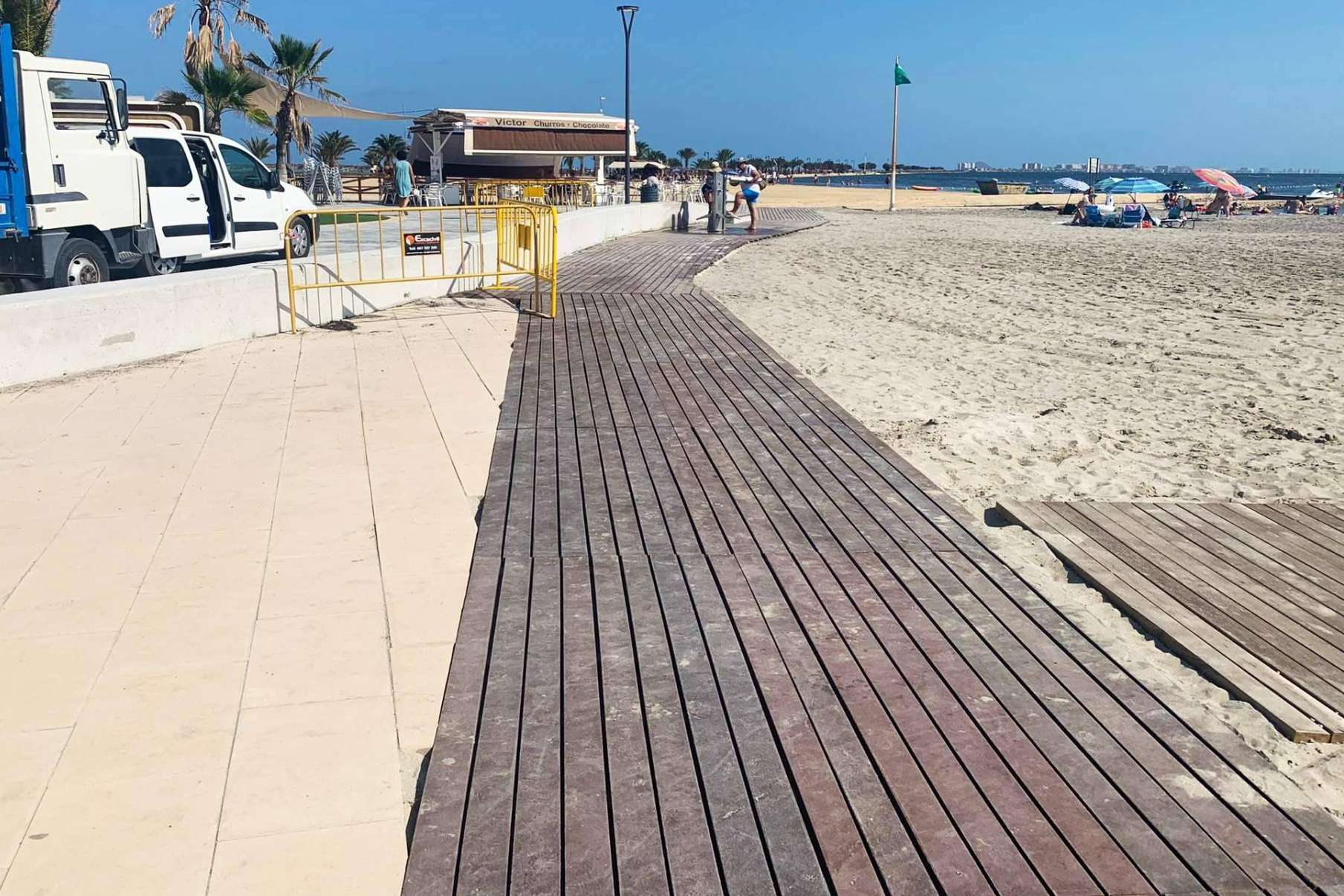Las últimas obras de éxito de GB Solutions, pasarelas de playa en Murcia