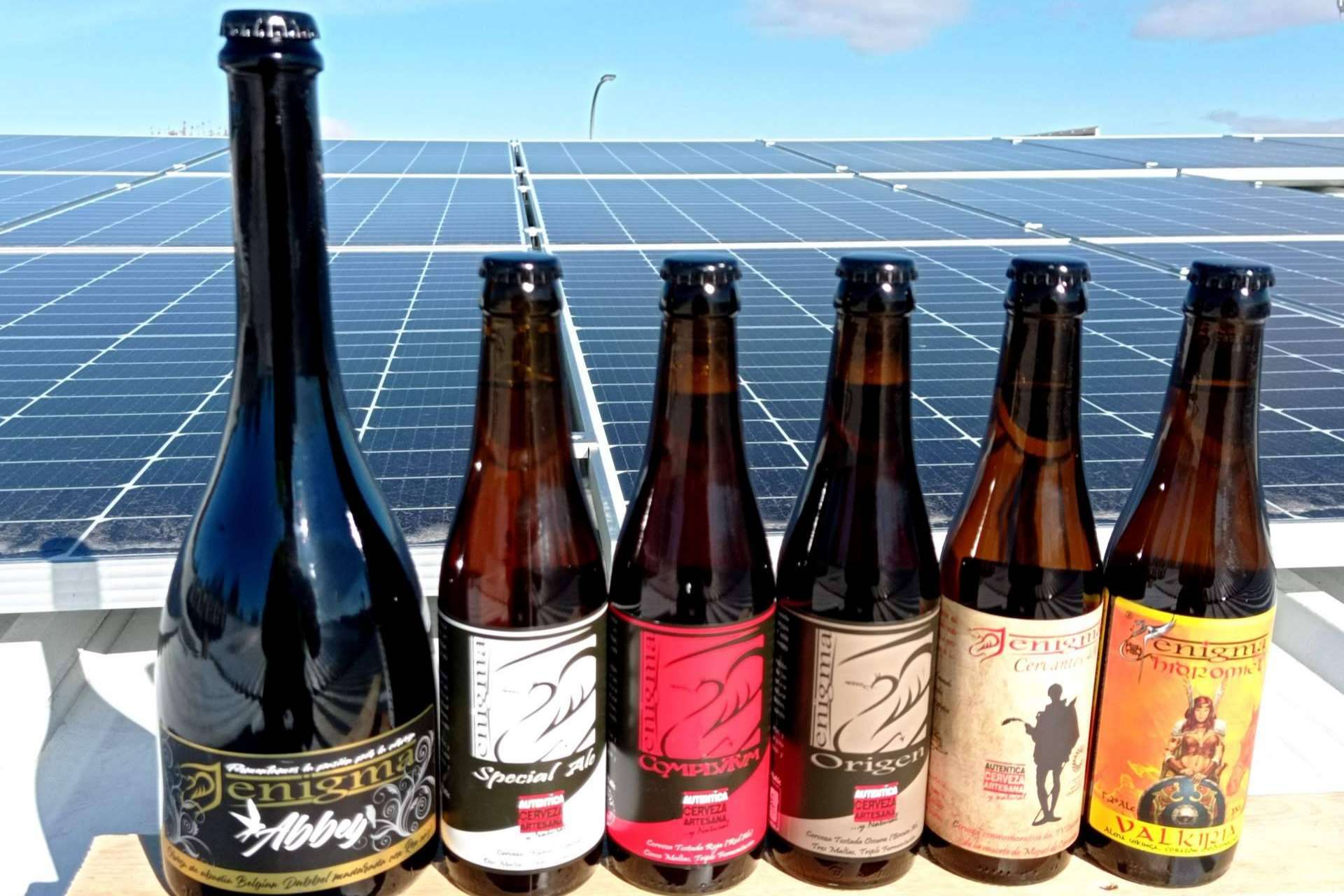 Cervezas e hidromiel artesanales elaboradas de manera ecoeficiente con energía verde