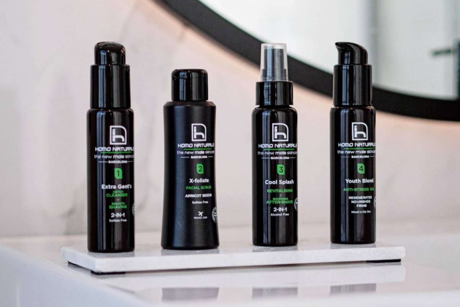 Cosmética masculina de la mano de Homo Naturals, cuidado específico y 100% natural para la piel