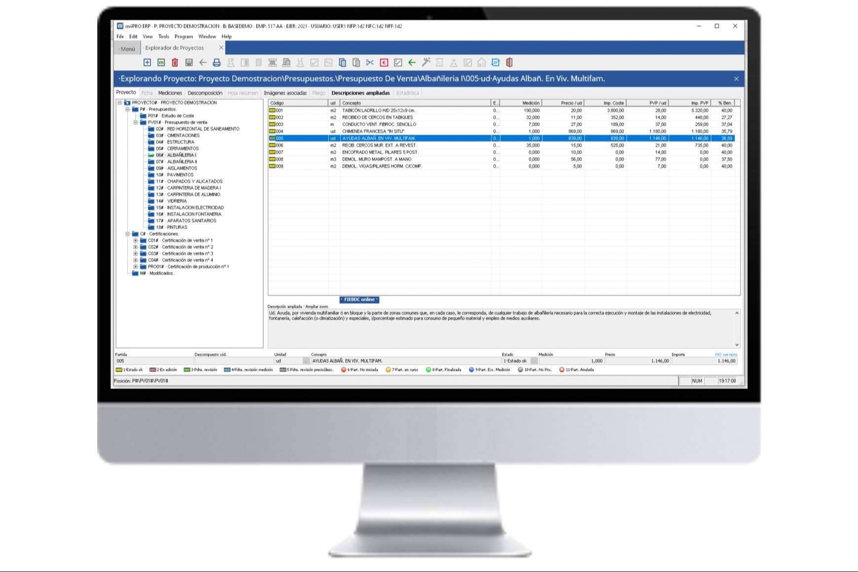 Implementar el software m4PRO ERP en el sector de la construcción a través del Kit Digital