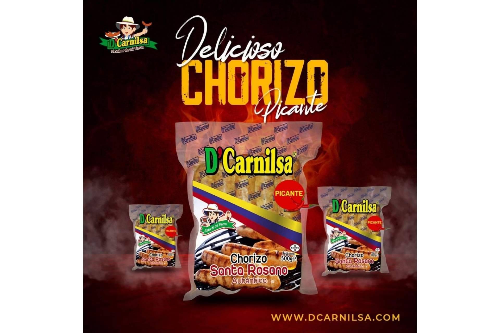 D'Carnilsa ofrece chorizo colombiano Santa Rosano, salchicha ranchera y salchichón cervecero, entre otros muchos