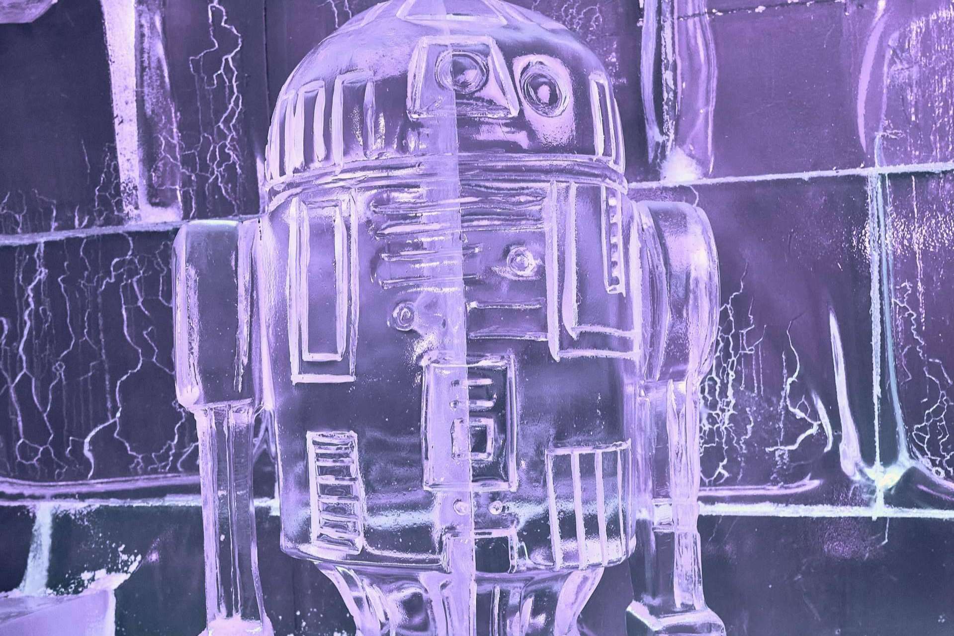 Las esculturas de hielo de Ice Barcelona que rinden homenaje al mundo del cine