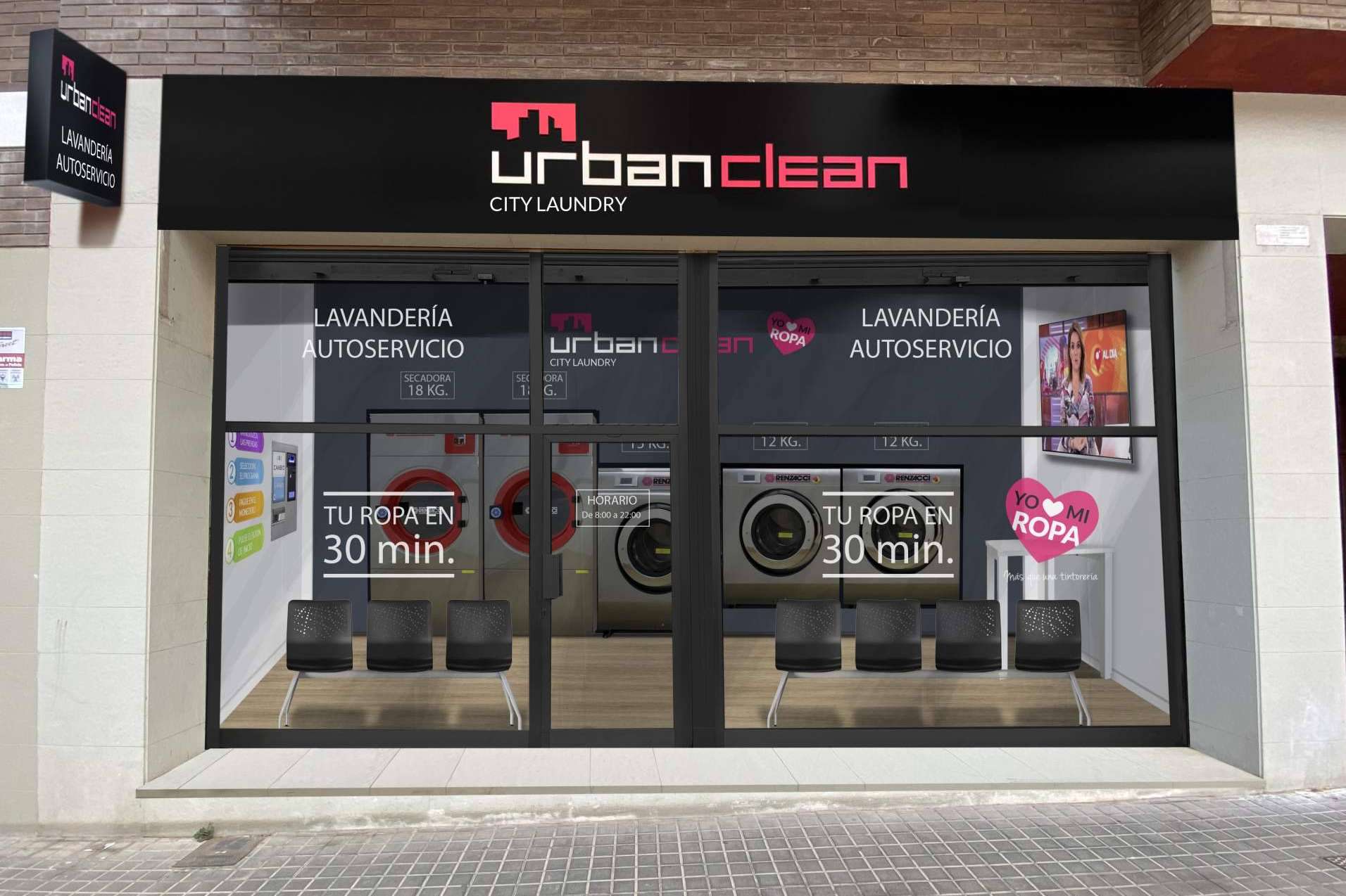 UrbanClean, franquicias de lavandería autoservicio