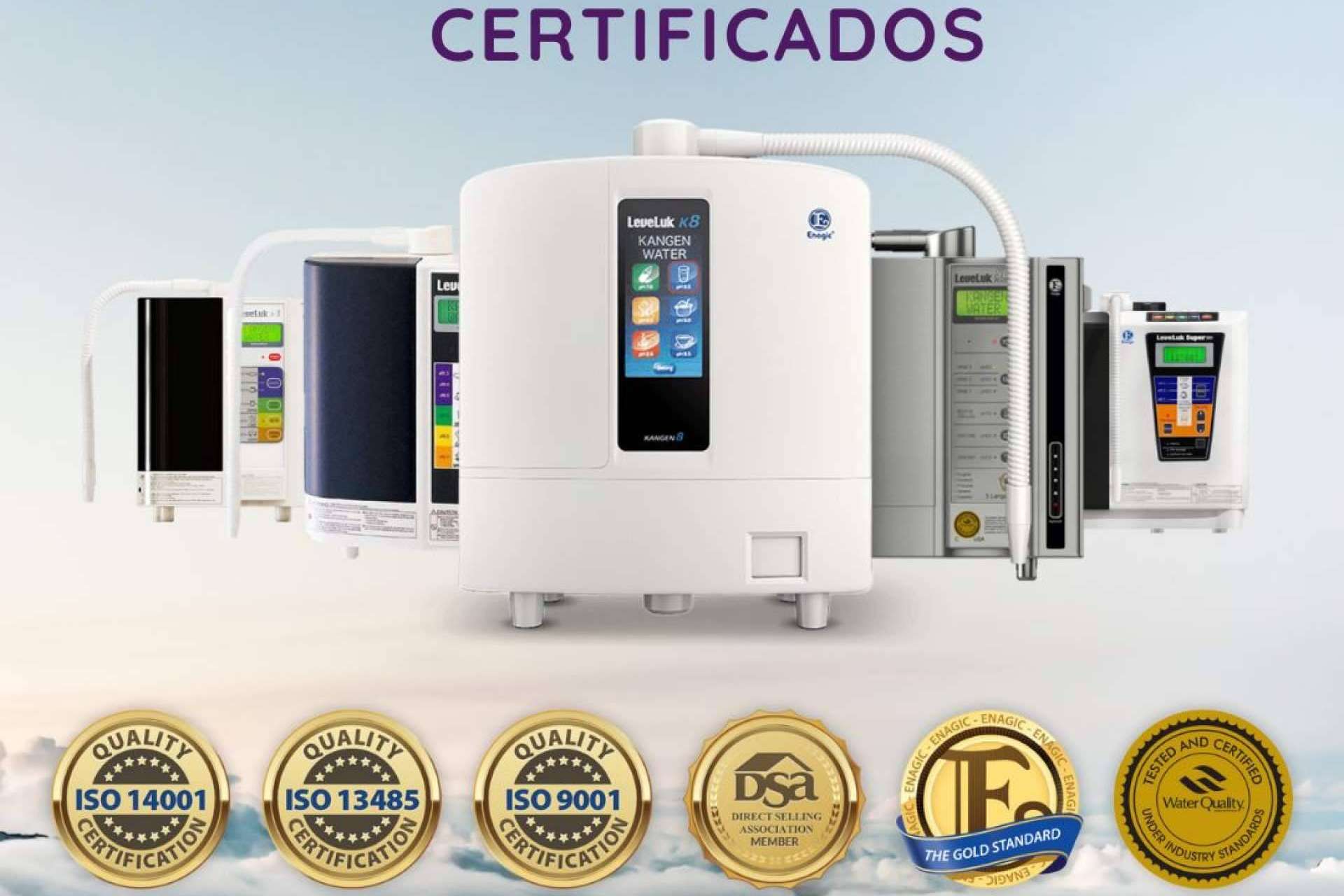 Agua Kangen con el dispositivo Leveluk K8 y rica en antioxidantes e hidrogeno fresco