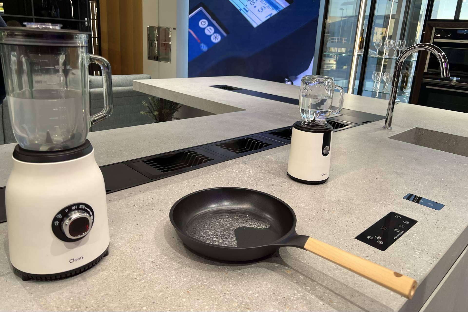 Electricidad inalámbrica con la cocina invisible de Cloen