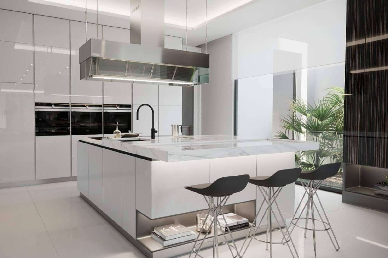 El diseño de cocinas con isla a partir de imágenes 3D