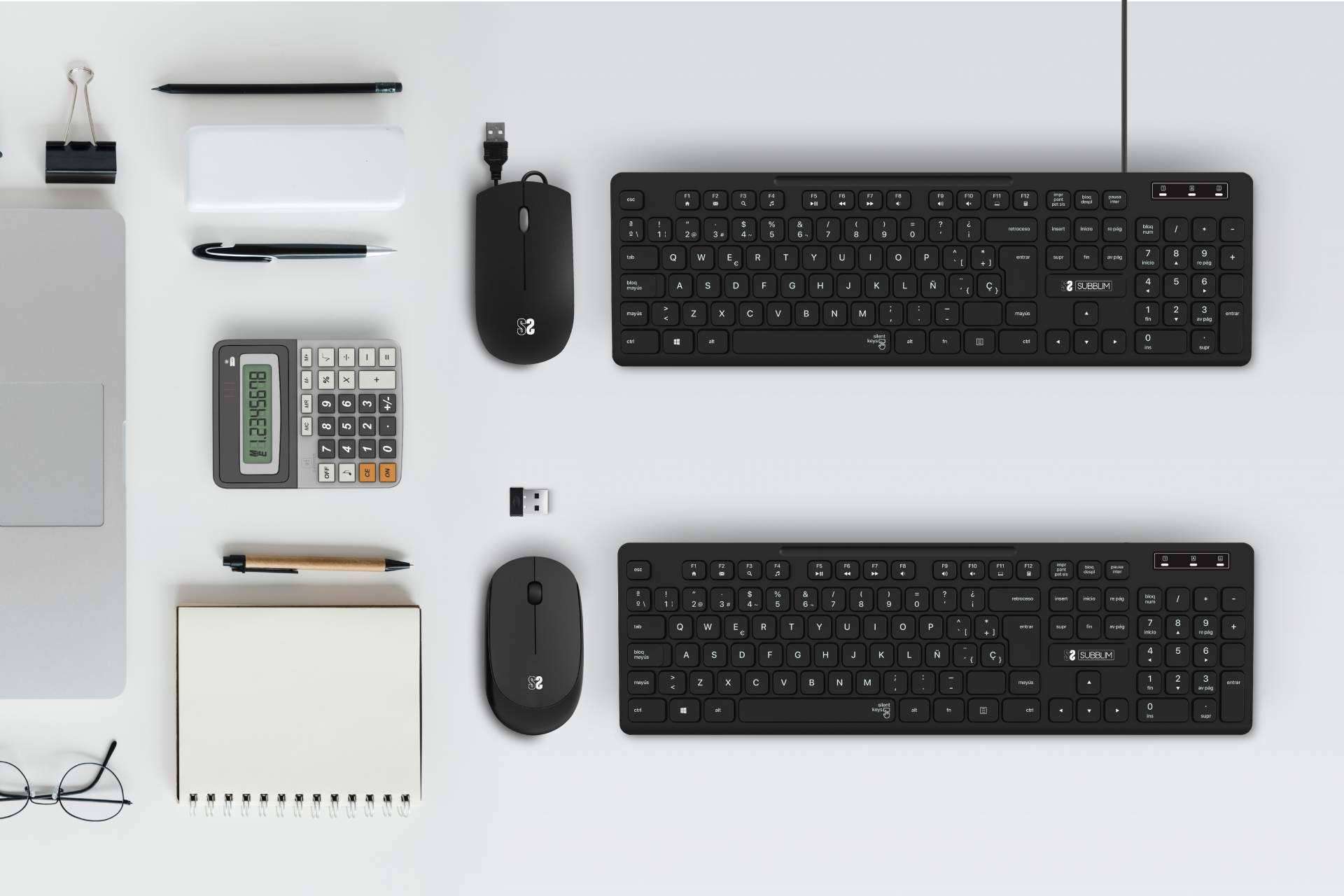 SUBBLIM dispone de una gama Business de teclados y ratones para empresas