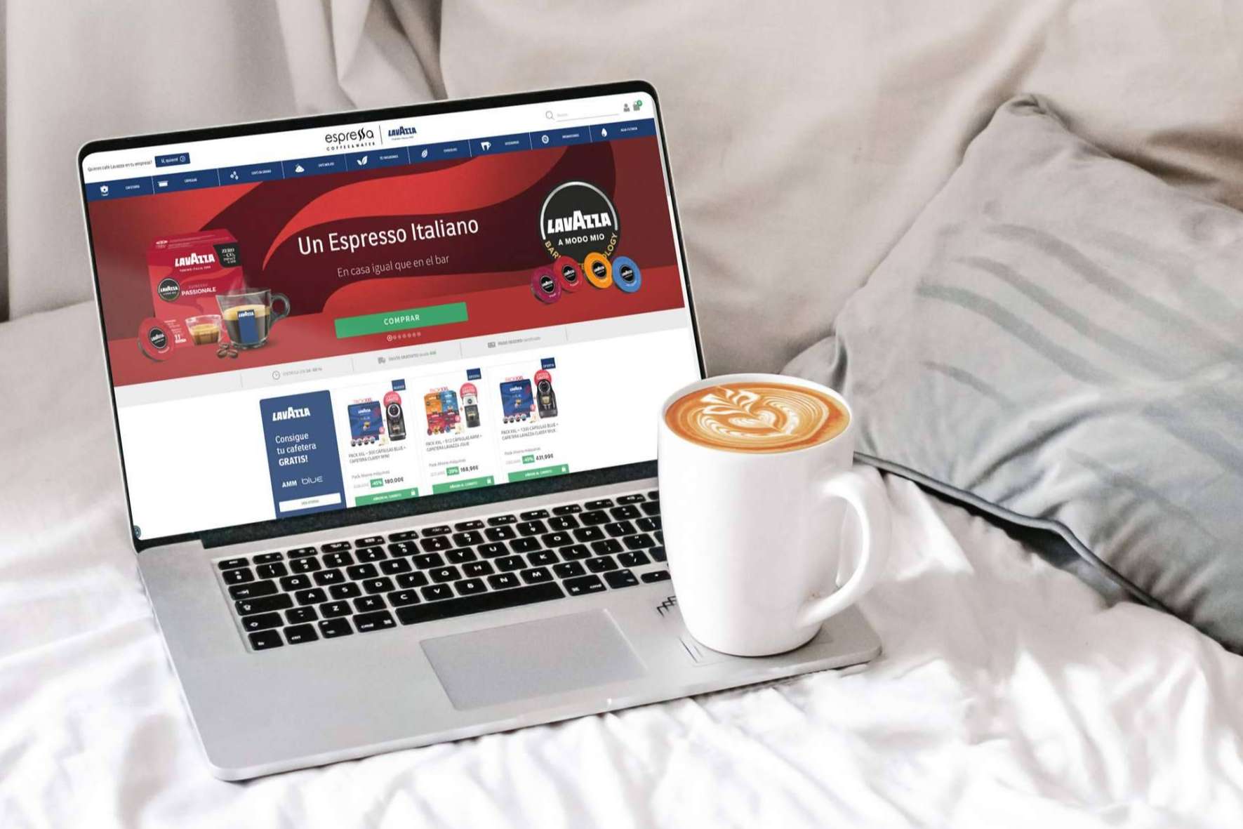 Tienda Espressa Coffee& Water, el e-commerce donde se puede conseguir cualquier producto de Lavazza