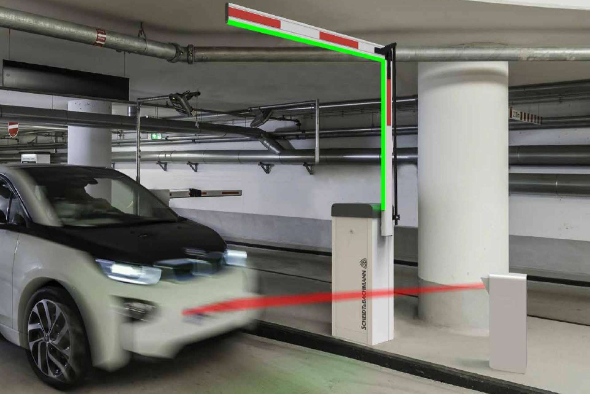 Un sistema de aparcamiento inteligente, entervo ticketless parking