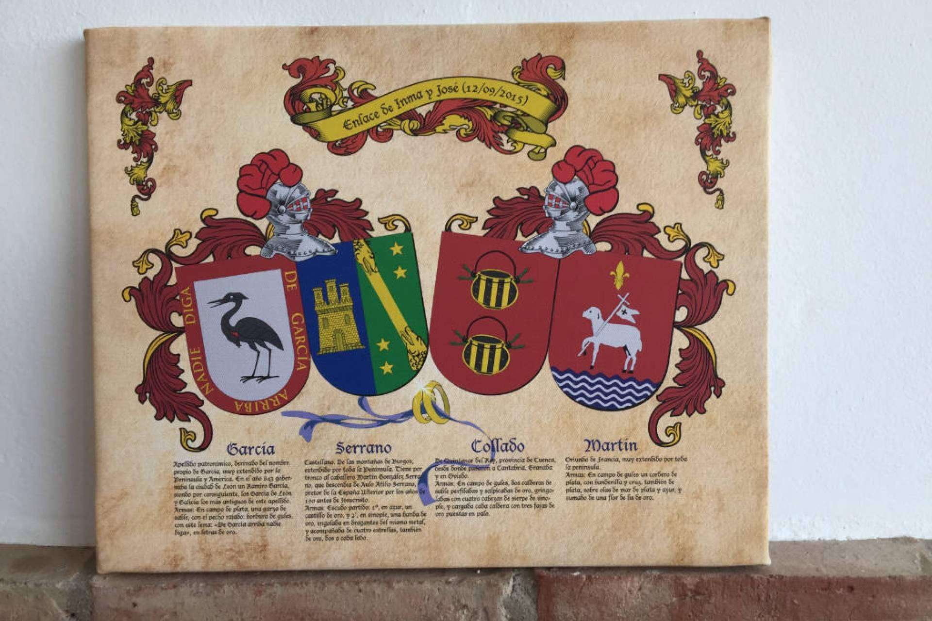 Heráldica como regalo para eventos, por Tienda Heráldica