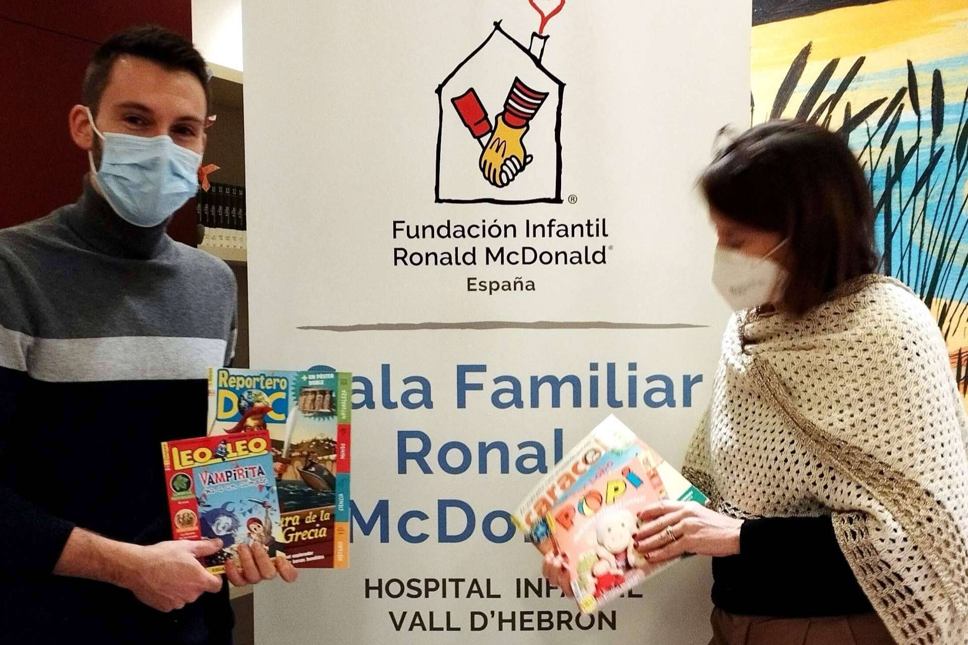 Bayard Educación entrega sus revistas infantiles educativas a la Fundación Ronald McDonald del Hospital Vall d’Hebron de Barcelona