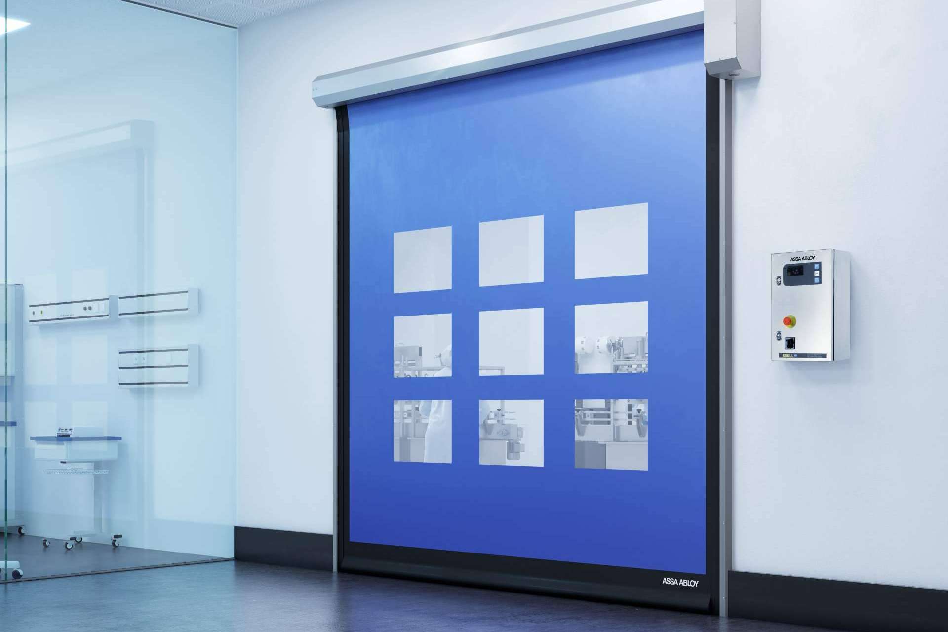 Puertas rápidas para salas limpias, con ASSA ABLOY