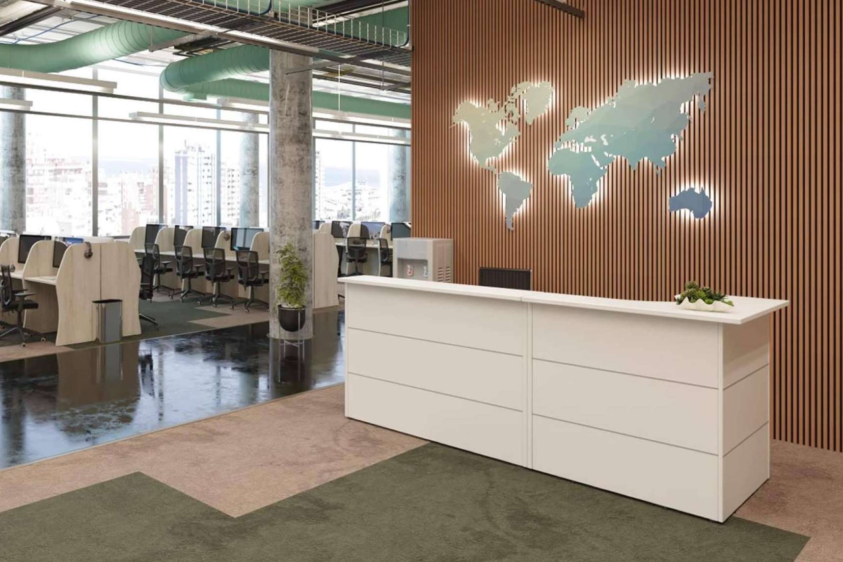 La diversidad de muebles de recepción en el catálogo de OfficeDeco