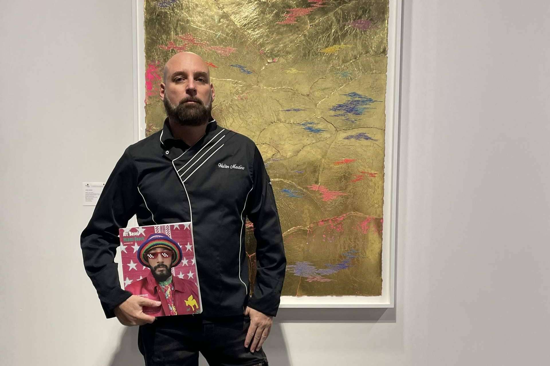 Chef Walter Martino (Million Dollar Chef) en el evento exclusivo Art Basel 2023