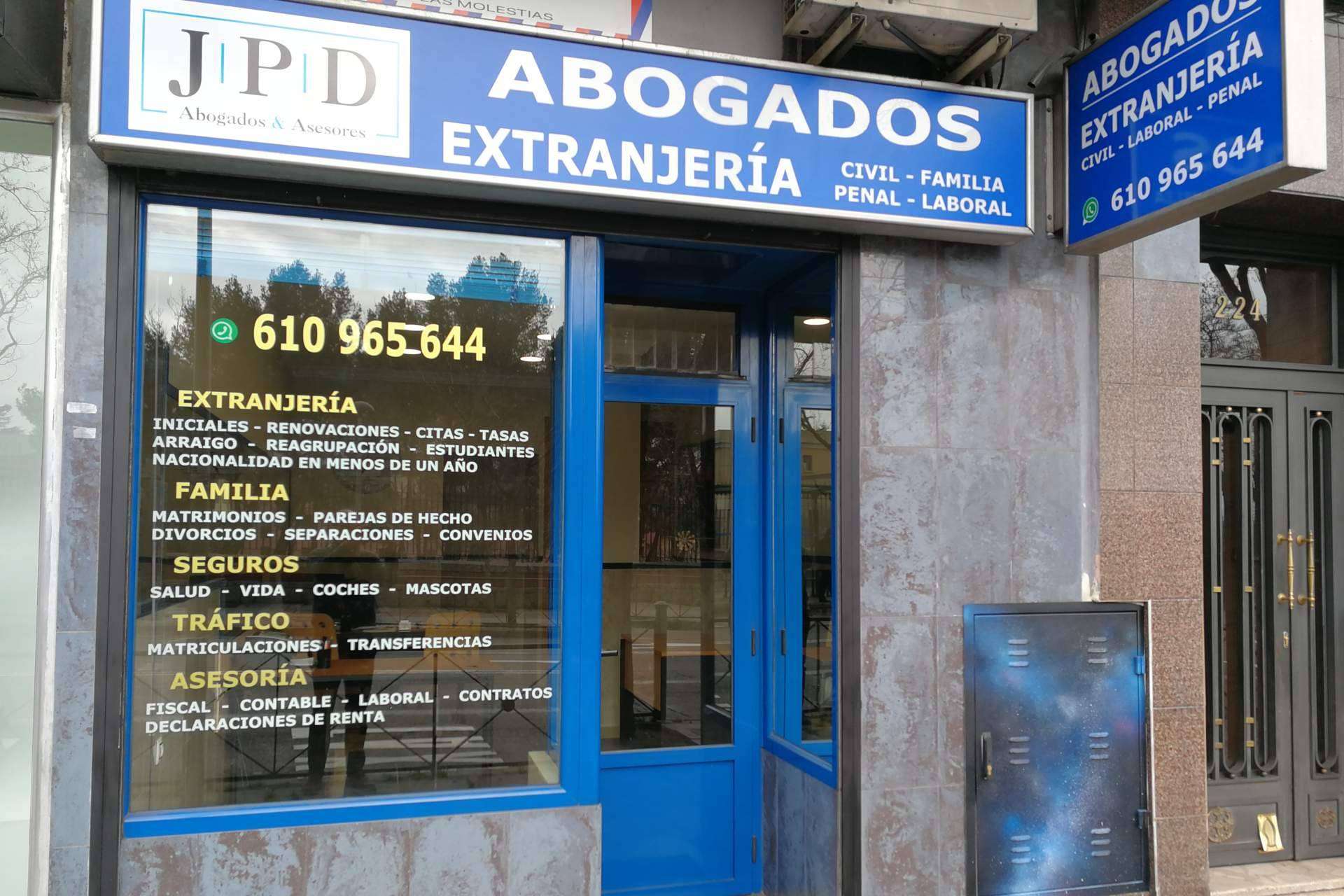 JPD Abogados, un despacho con especialistas y asesores en extranjería en Madrid