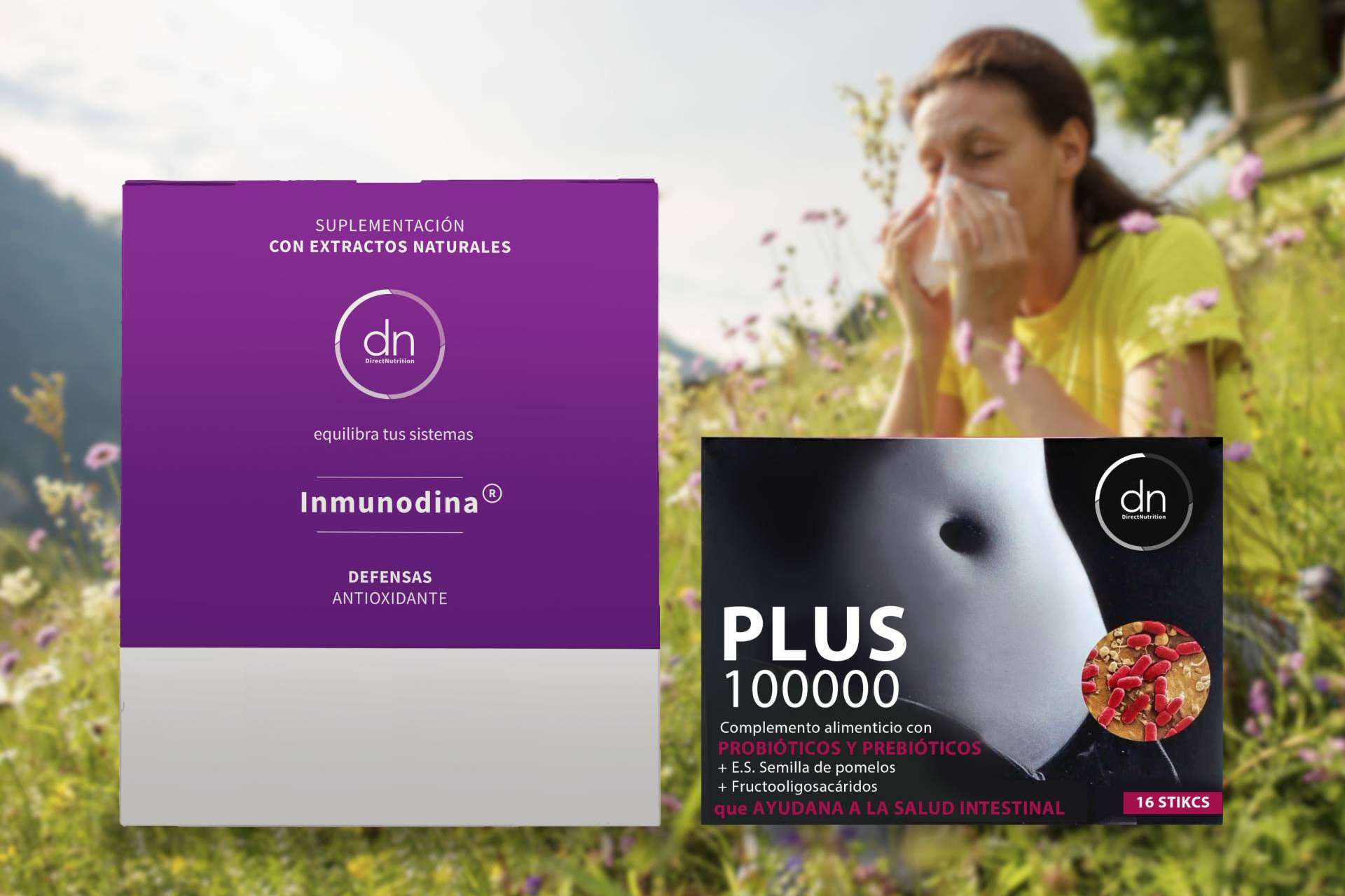 Direct Nutrition propone soluciones para tratar alergias respiratorias de manera natural con Inmunodina y Plus 100.000