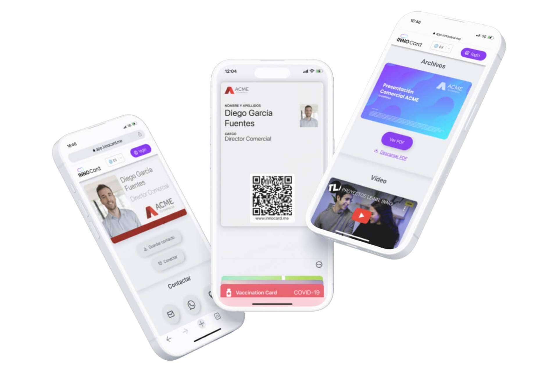INNOCard es una alternativa para compartir la tarjeta digital desde la wallet del móvil