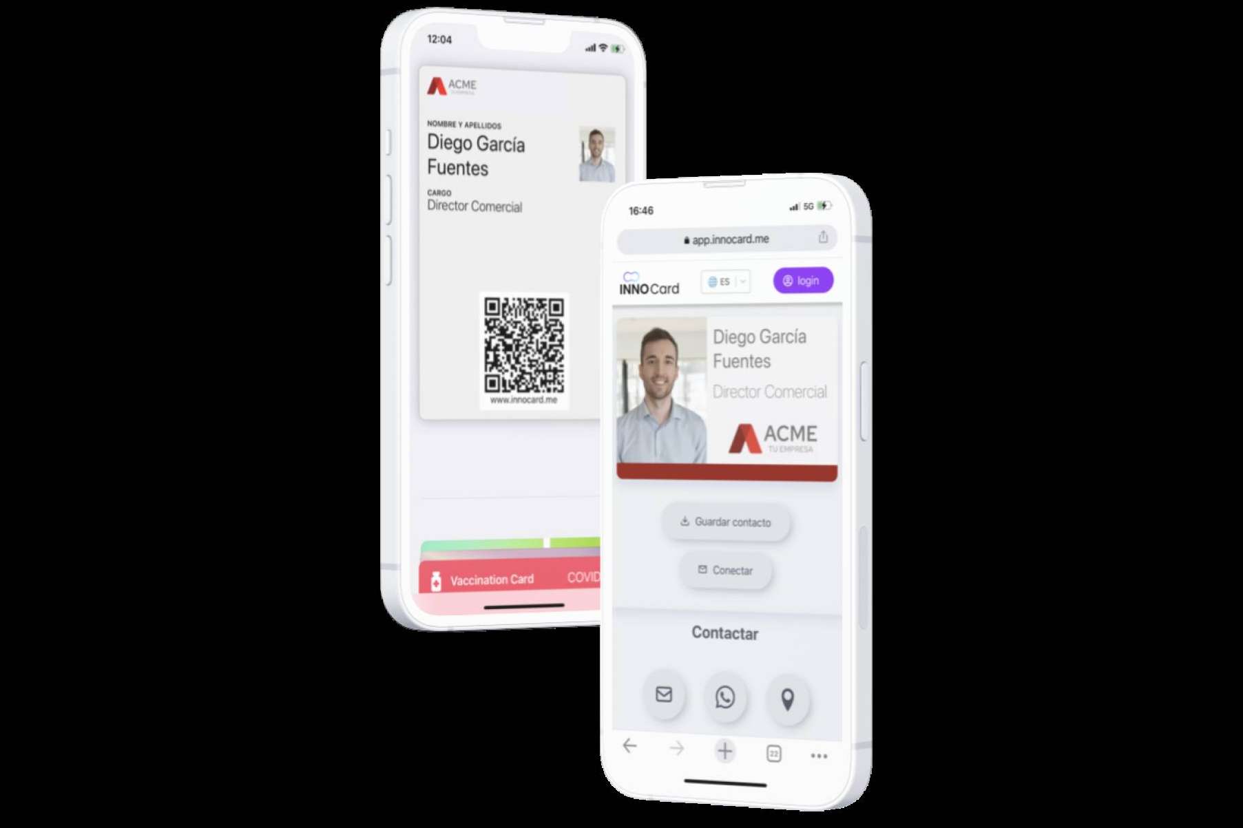 Con una tarjeta de visita digital INNOCard es posible ofrecer una mejor experiencia de contacto y conexión