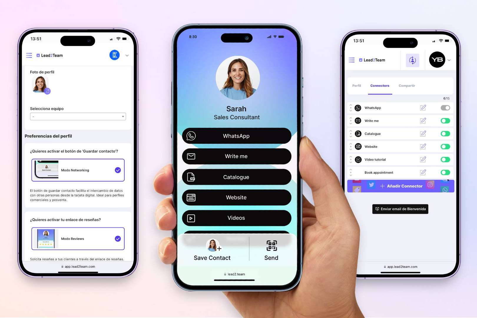 Lead2Team, la tarjeta digital de visita más innovadora y eficiente para equipos de ventas