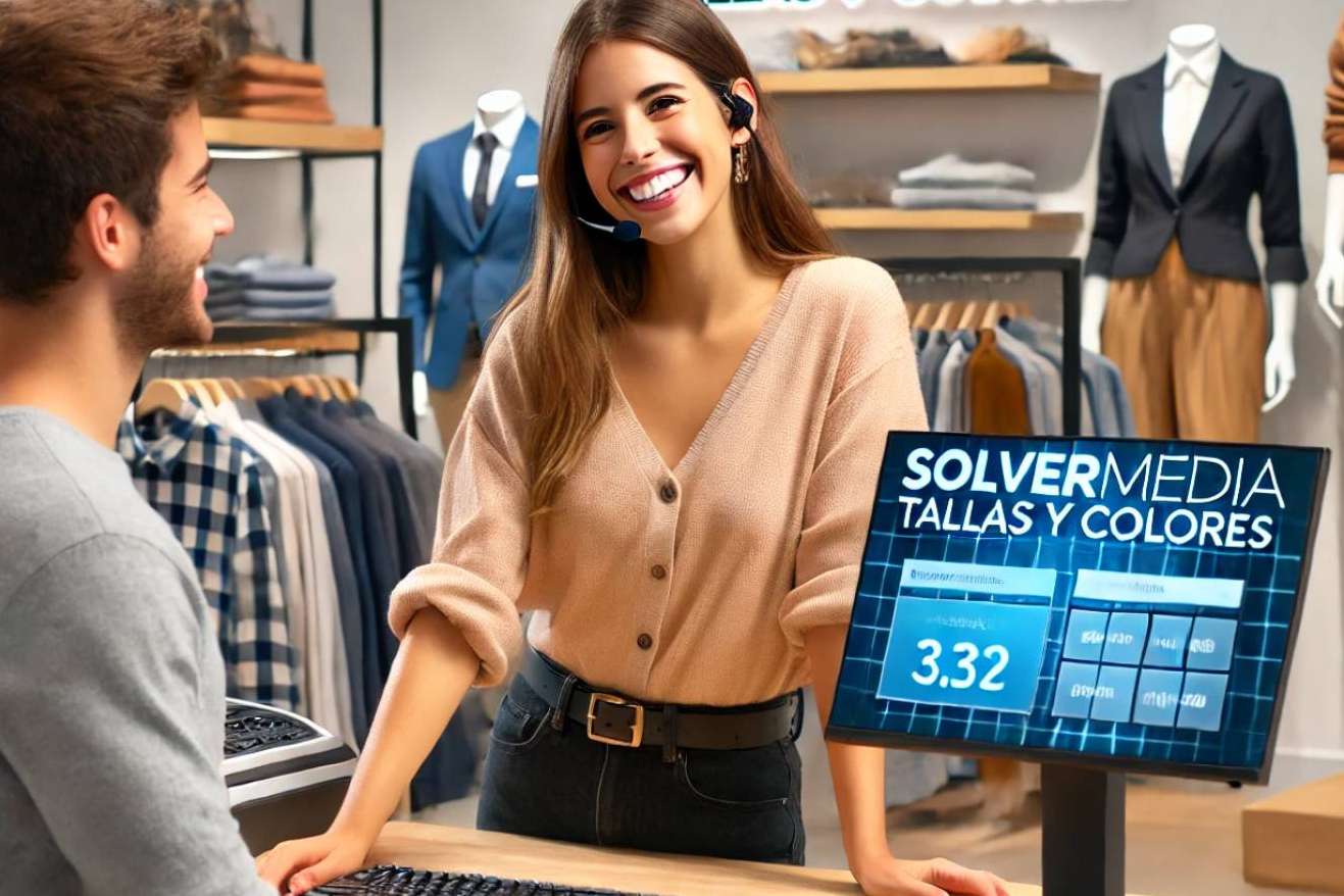SolverMedia ofrece un software TPV para tiendas de ropa con tallas y colores
