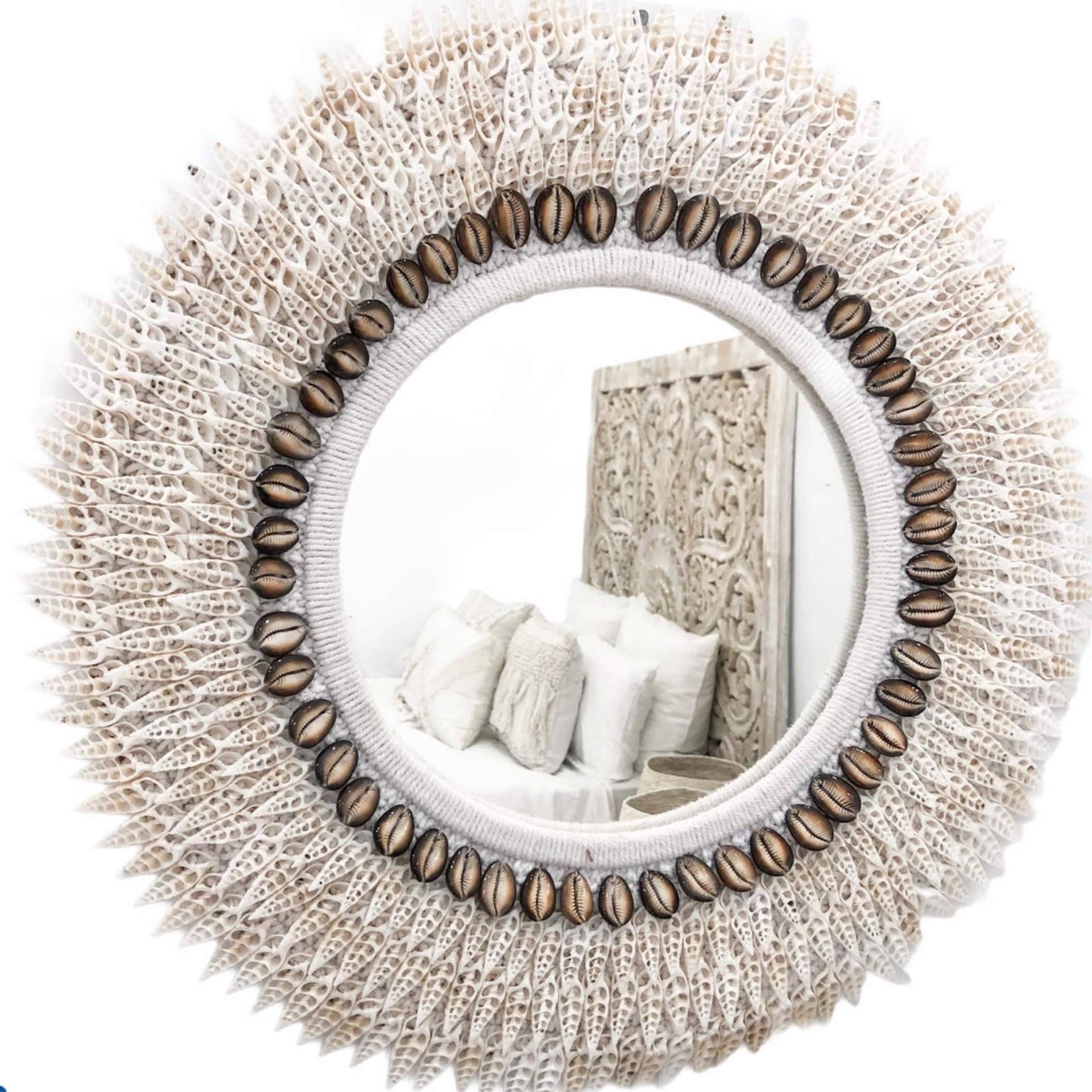 Espejos de plumas de Bali Jewels, decoración natural y artesanal para el hogar