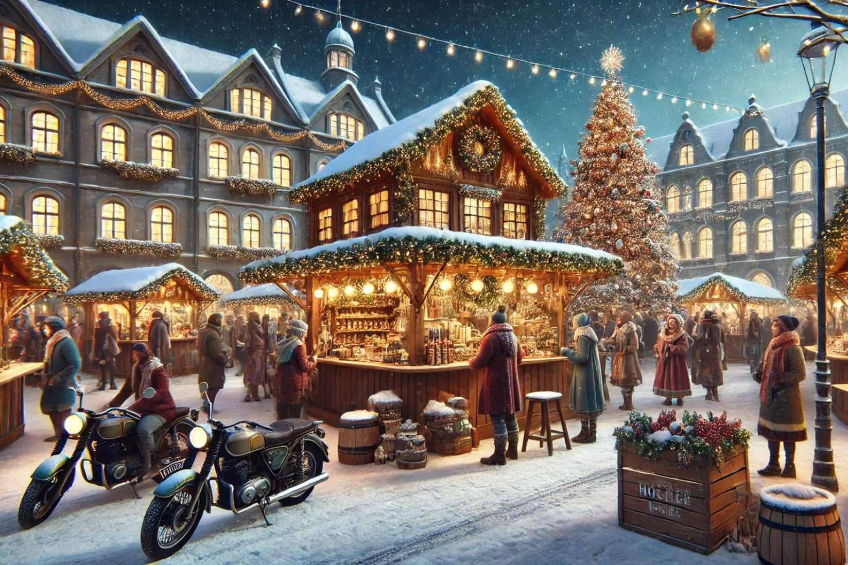 Cinco mercados de Navidad en España perfectos para visitar en moto