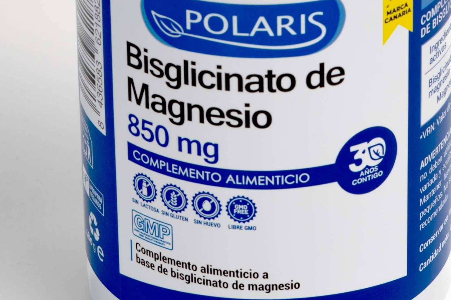 Nuevo Bisglicinato de Magnesio de Polaris Fórmula, alta absorción y múltiples beneficios