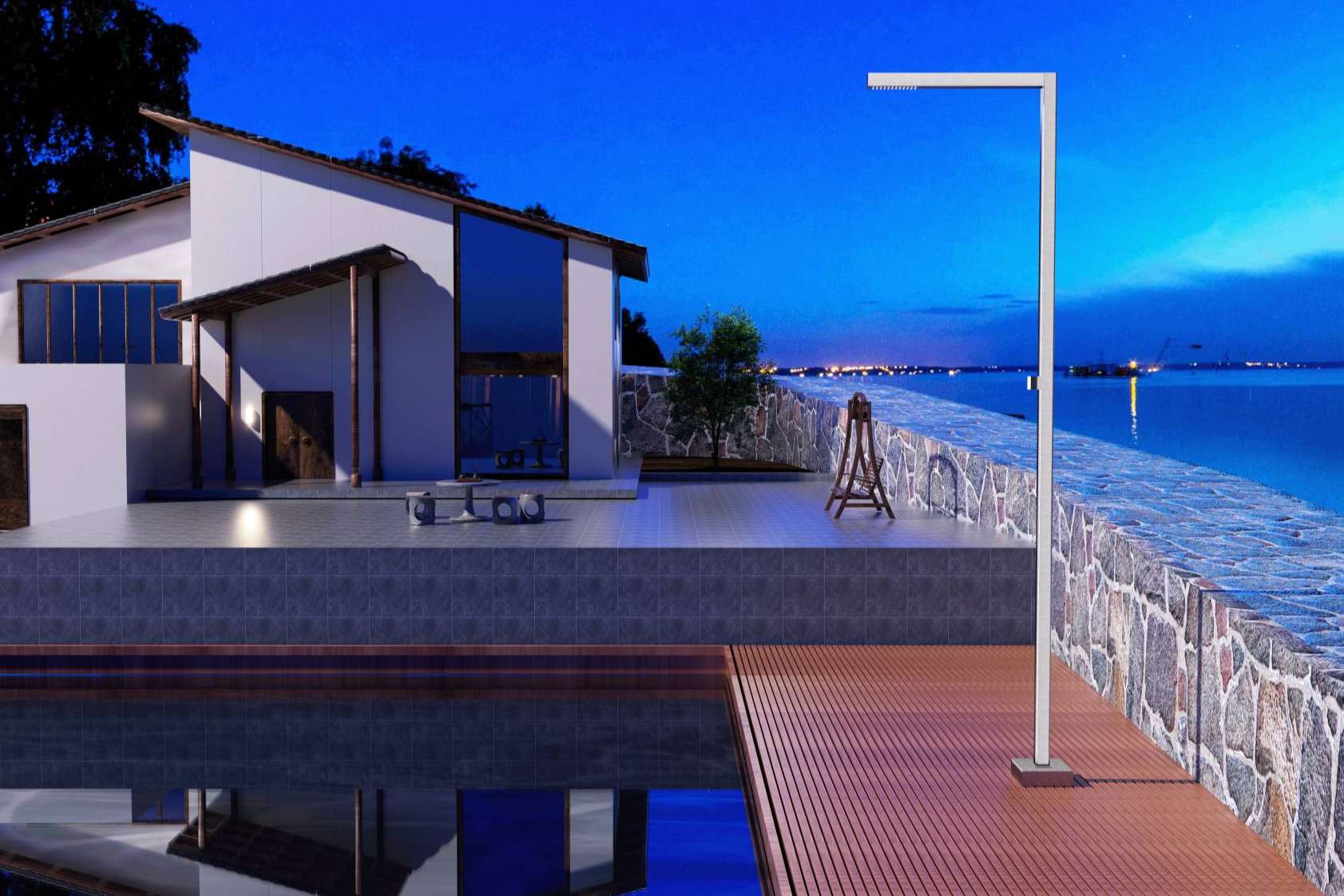 Verano con estilo, Imex Products apuesta por el diseño en su serie ALABAMA de duchas exteriores en acero inoxidable