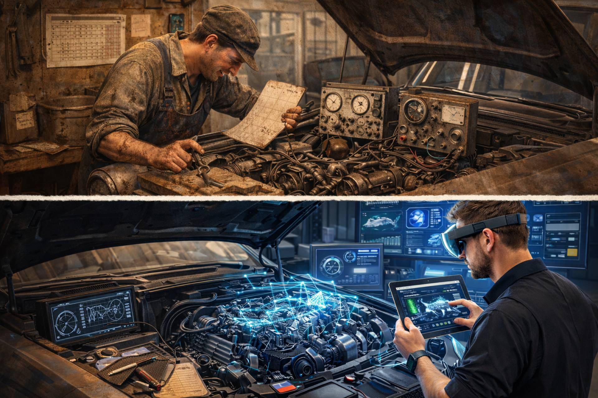 Del taller mecánico al taller digital; así cambia la reparación cuando el coche ya es software y sensores